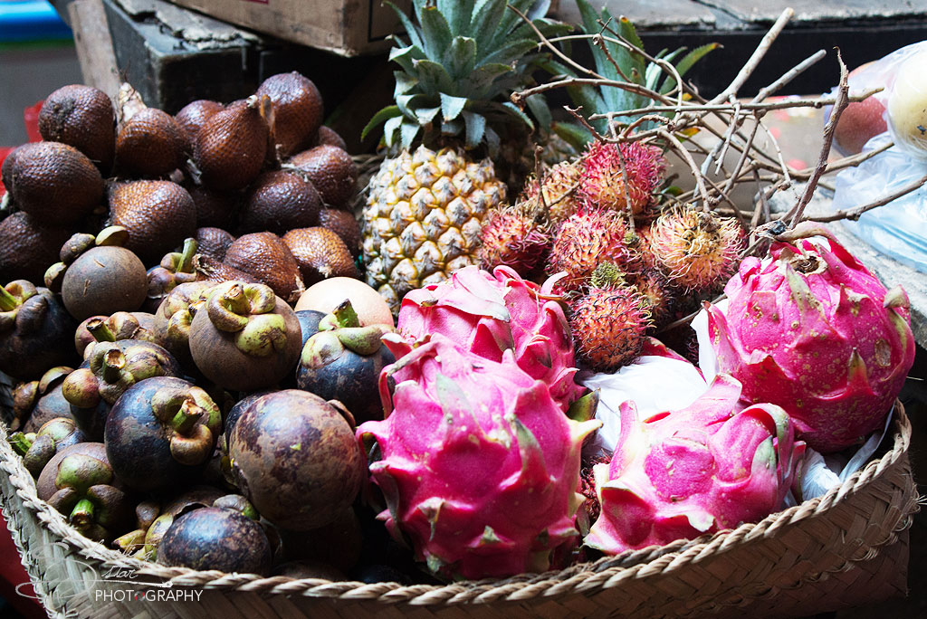 Colourful fruit in Ubud Market