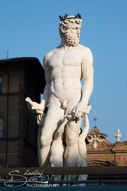 Zeus Statue in Florence, Italy